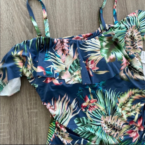 La Blanca swimwear Floral Off The Shoulder NWT - Picture 4 of 5